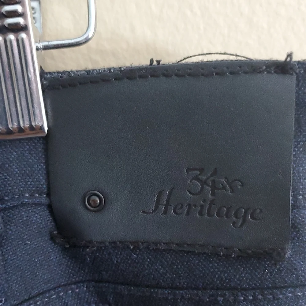 Heritage Dark Blue Mens Denim Look But Soft Material Pants